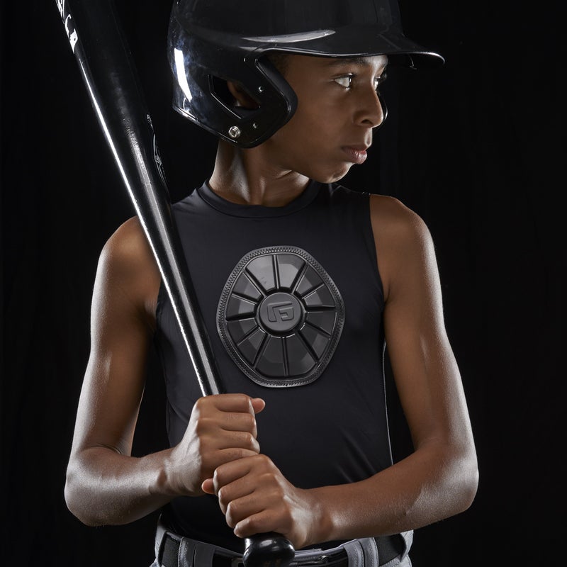 G-Form Baseball Pro Sternum Shirt, Black, Youth Small - Image 2